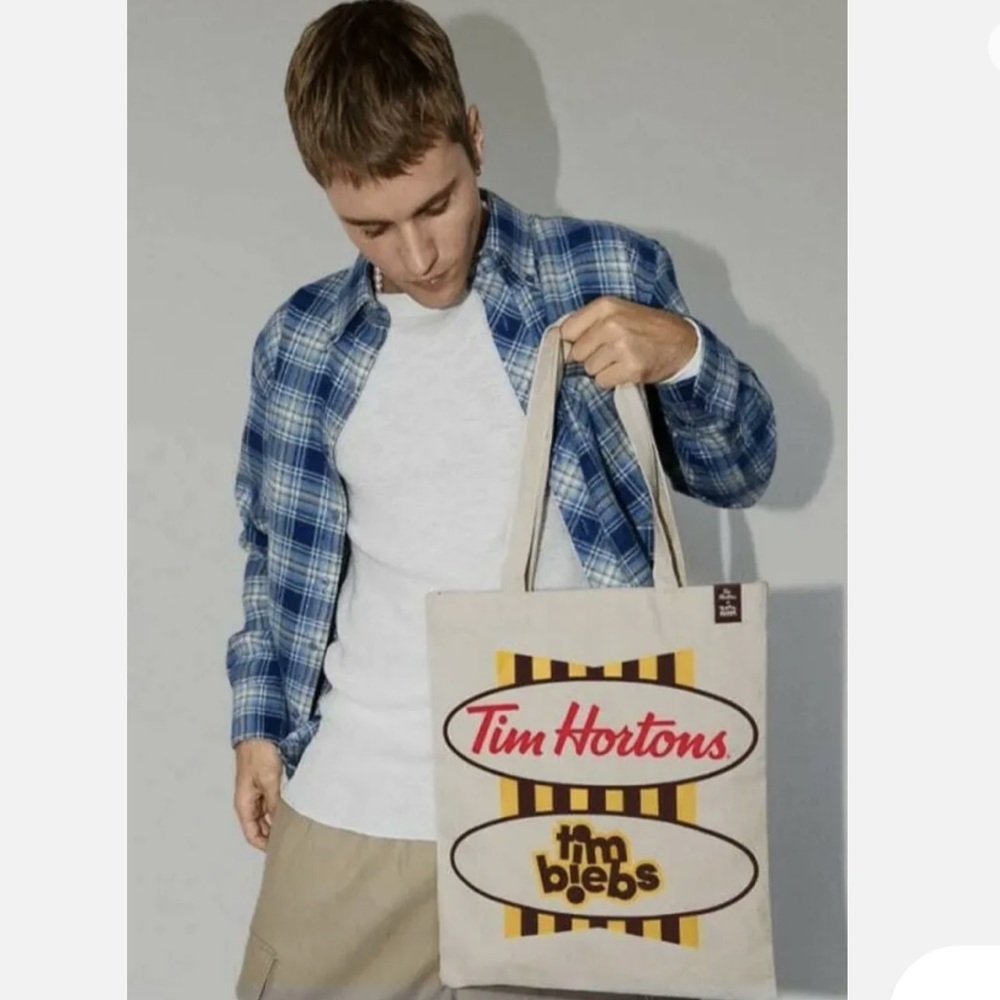 🔥🔥Justin Beiber Tim Biebs Canvas Bag